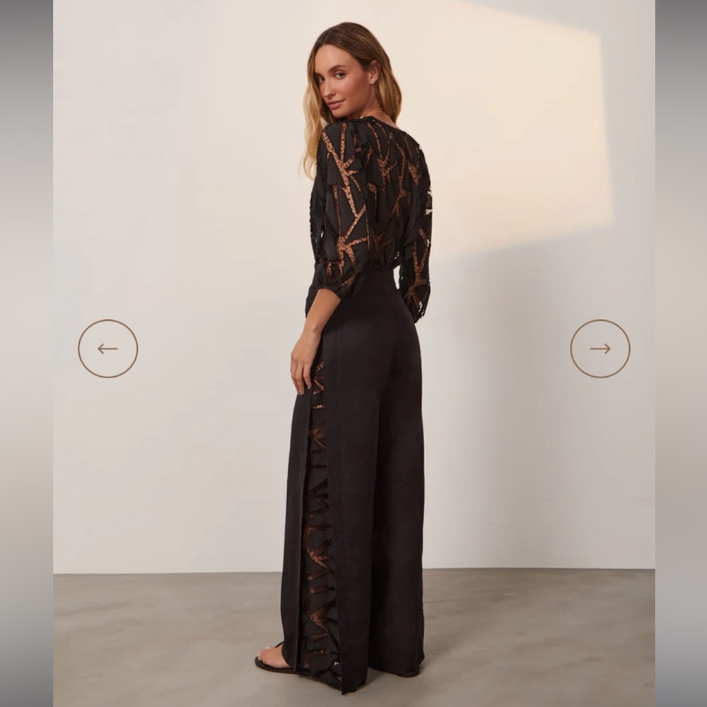 New Vix Paula Hermanny Bree Pants in Black - Picture 2 of 11